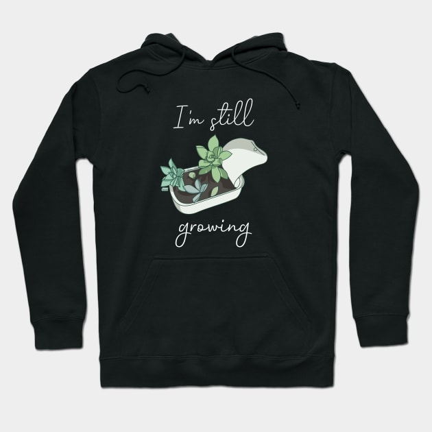 I'm still growing | Succulent in a Can Hoodie by Joabit Draws